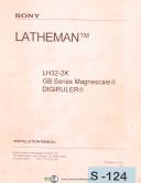 Sony-Sony LH32-2K, GB Series Magnescale, Latheman Digiruler, Installation Manual 1996-GB Series-LH32-2K-01